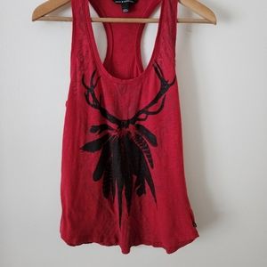Rock & republic red racerback tank